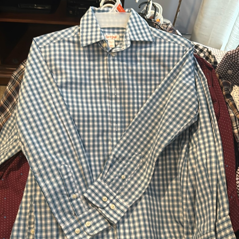 Cat & jack long sleeve button up